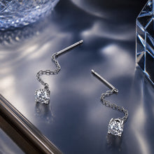 Load image into Gallery viewer, 925 Sterling Silver 4.0 Carat Moissanite Earrings for Women
