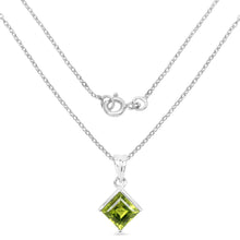 Load image into Gallery viewer, 1.56 Carat Genuine Peridot .925 Sterling Silver Pendant
