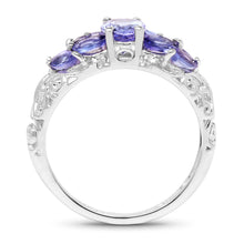 Load image into Gallery viewer, 1.63 Carat Genuine Tanzanite .925 Sterling Silver Ring
