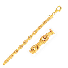 Load image into Gallery viewer, 5.0mm 10k Yellow Gold Solid Diamond Cut Rope Chain
