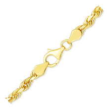 Load image into Gallery viewer, 5.0mm 10k Yellow Gold Solid Diamond Cut Rope Chain
