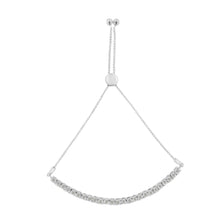 Load image into Gallery viewer, 10K Yellow Gold over .925 Sterling Silver 1/4 Cttw Miracle-Set Diamond 4â€-10â€ Adjustable Bolo Tennis Bracelet (I-J Color, I3 Clarity)
