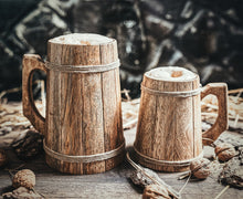 Load image into Gallery viewer, Wooden Tankard
