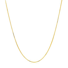 Load image into Gallery viewer, Double Extendable Box Chain in 14k Yellow Gold (0.6mm)
