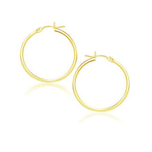 Load image into Gallery viewer, 14k Yellow Gold Polished Hoop Earrings (25 mm)

