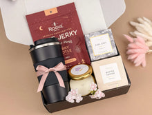 Load image into Gallery viewer, Gift Baskets for Him – Luxury Insulated Tumbler &amp; Snack Set
