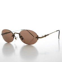 Load image into Gallery viewer, Oval Rimless Minimalistic Vintage Sunglasses - Alpha
