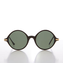 Load image into Gallery viewer, Round Hippie Sunglass with Gold Temples - Addison
