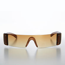 Load image into Gallery viewer, Colored Lens Mini Visor Wrap Deadstock Sunglass - Ari
