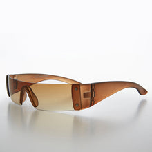 Load image into Gallery viewer, Colored Lens Mini Visor Wrap Deadstock Sunglass - Ari
