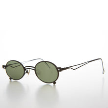 Load image into Gallery viewer, Small Oval 90s Full Metal Steampunk Sunglasses - Azari
