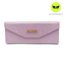 Load image into Gallery viewer, Lilac Faux Croco Hard Case
