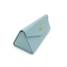 Load image into Gallery viewer, Turquoise Faux Croco Hard Case
