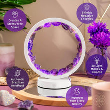 Load image into Gallery viewer, Stress Less, Sleep More – Amethyst Healing Lamp
