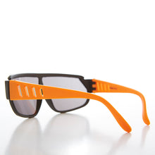 Load image into Gallery viewer, 80s Neon Sports Shield Vintage Sunglass - Barney
