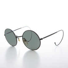 Load image into Gallery viewer, Round Vintage Sunglass with Cable Temples - Barton
