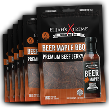 Load image into Gallery viewer, Beer Maple BBQ Beef Jerky - 6 bags (1lb)
