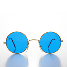 Load image into Gallery viewer, Round Circle Sunglass with Blue Tinted Lens - Benji
