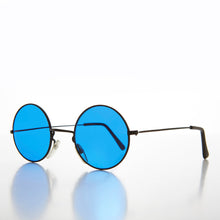 Load image into Gallery viewer, Round Circle Sunglass with Blue Tinted Lens - Benji
