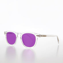 Load image into Gallery viewer, Clear Acetate Square Sunglass with Colored Lenses - Benson
