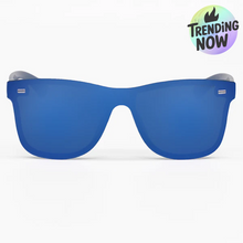 Load image into Gallery viewer, Sustainable Future - Navy Blue Square Wayfarer Sunglasses
