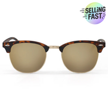 Load image into Gallery viewer, The Masters – Mirrored Brown Clubmaster Sunglasses
