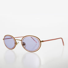 Load image into Gallery viewer, Oval Pastel Vintage Sunglasses - Bloom
