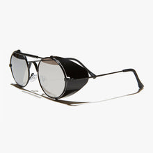 Load image into Gallery viewer, Black Steampunk Sunglass with Folding Side Shields - Bram 4
