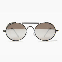 Load image into Gallery viewer, Black Steampunk Sunglass with Folding Side Shields - Bram 4
