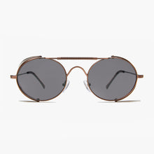 Load image into Gallery viewer, Copper Steampunk Sunglass with Folding Side Shields - Bram 5
