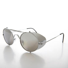 Load image into Gallery viewer, Oval Steampunk Sunglass with Folding Side Shields - Bram 3
