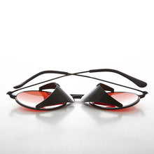 Load image into Gallery viewer, Red Lens Steampunk Sunglass with Folding Side Shields - Bram 7

