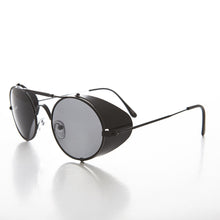Load image into Gallery viewer, Black Steampunk Sunglass with Folding Side Shields - Bram 4
