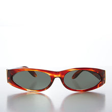 Load image into Gallery viewer, Mod Wrap Around Vintage Sunglasses - Brower
