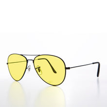 Load image into Gallery viewer, Classic Yellow Lens Pilot Sunglasses - Buck
