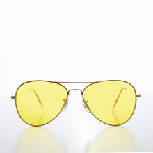 Load image into Gallery viewer, Classic Yellow Lens Pilot Sunglasses - Buck

