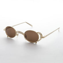 Load image into Gallery viewer, 90s Oval Goth Steampunk Vintage Sunglass - Byron
