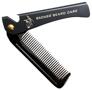 2-in-1 Folding Ox Horn Comb