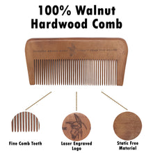 Load image into Gallery viewer, Badass Wood Beard Comb
