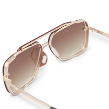 Load image into Gallery viewer, Bella Coffee - Tangle Free Aviator Sunglasses
