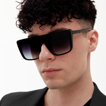 Load image into Gallery viewer, Sustainable Rayz - Limited Edition Black Squared Sunglasses
