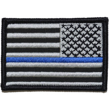 Load image into Gallery viewer, Reverse Thin Blue Line Police US Flag - 2x3 Patch
