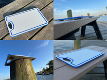 Load image into Gallery viewer, Made in the USA | Premium Cutting Board | Textured 1/2 inch HDPE UV Protected | Non-Skid or Mark Rubber Feet | Great for Boats &amp; any Counter-top
