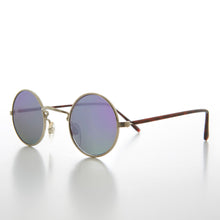 Load image into Gallery viewer, Small Round Hippy Mirror Lens Vintage Sunglass - Cana
