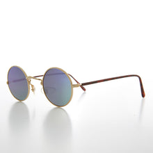 Load image into Gallery viewer, Small Round Hippy Mirror Lens Vintage Sunglass - Cana
