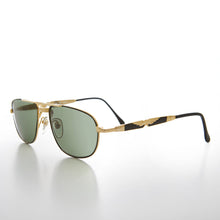 Load image into Gallery viewer, Gold Low Profile Fancy Aviator Vintage Sunglass - Ceaser
