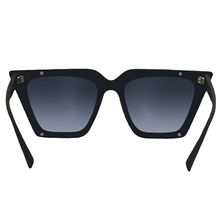 Load image into Gallery viewer, The CEO - Black Faded Black Lens Cateye Sunglasses
