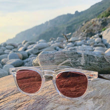 Load image into Gallery viewer, Clear Acetate Square Sunglass with Colored Lenses - Benson
