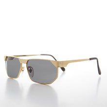 Load image into Gallery viewer, 80s Gold Polygon Frame Vintage Sunglass - Cliff
