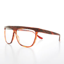 Load image into Gallery viewer, Snakeskin Clear Lens 80s Glasses - Cobra
